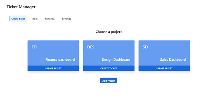 Projects page Projects page